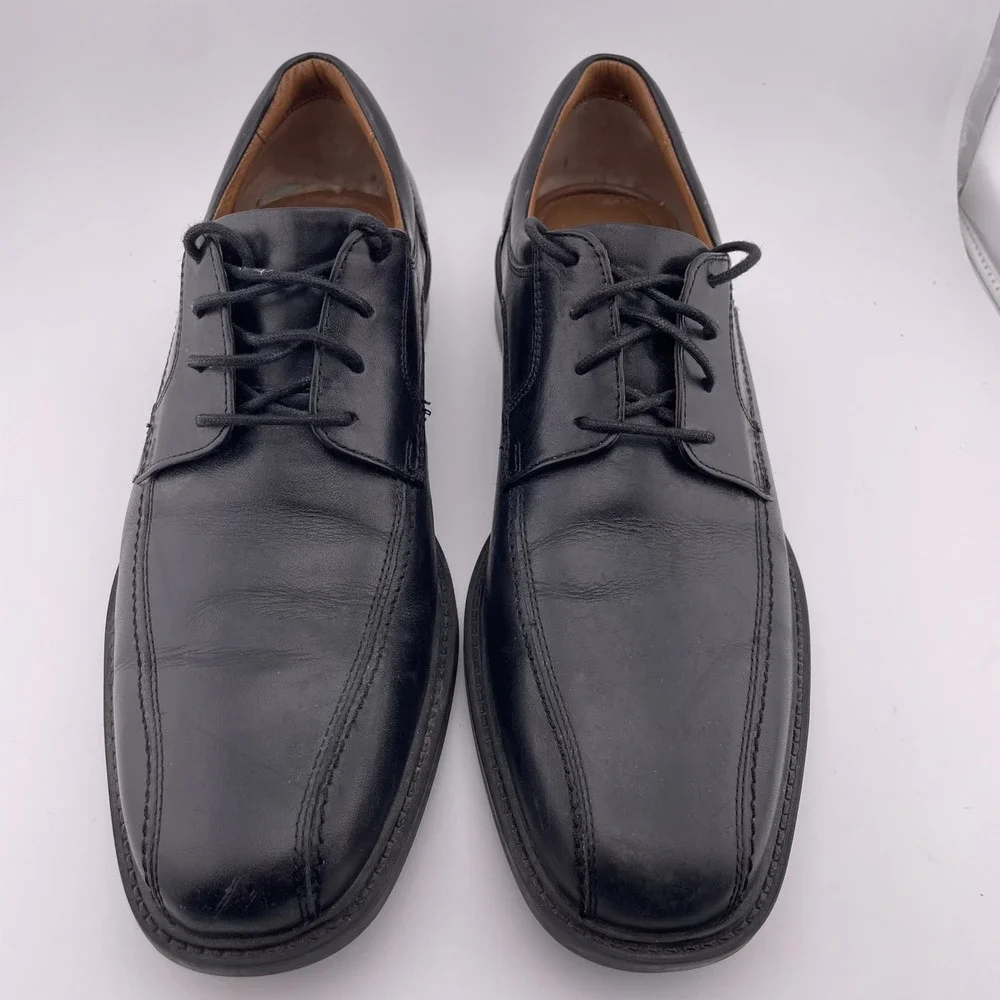Johnston & Murphy Black Leather Oxford Lace Up Dress Shoes Men's 10M‎